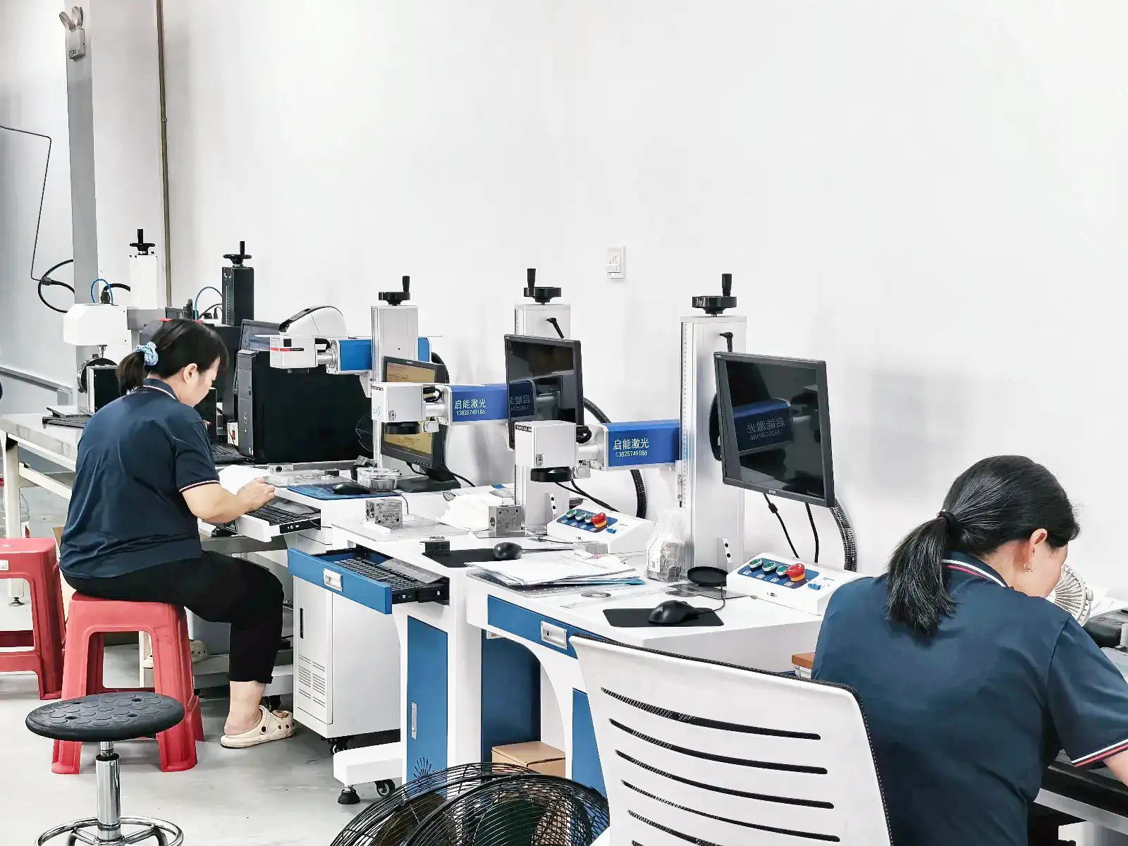 激光标识工位